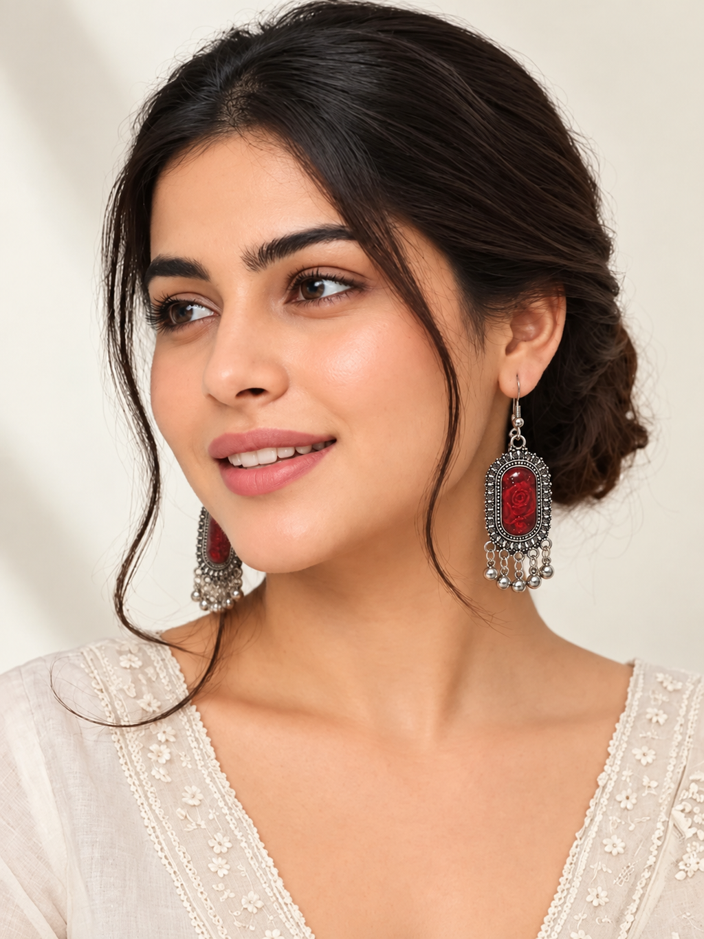 Crimson Rose Vintage Danglers