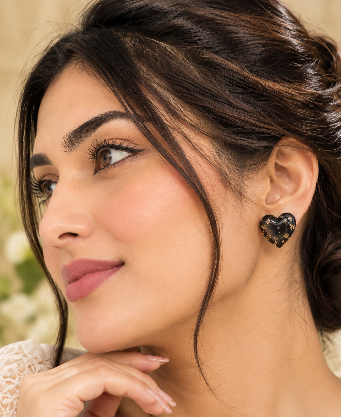 Dark Bloom Resin Studs