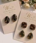 Earthy Bloom Resin Earrings